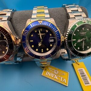 Invicta Two-Tone Blue Dial Men's Watch